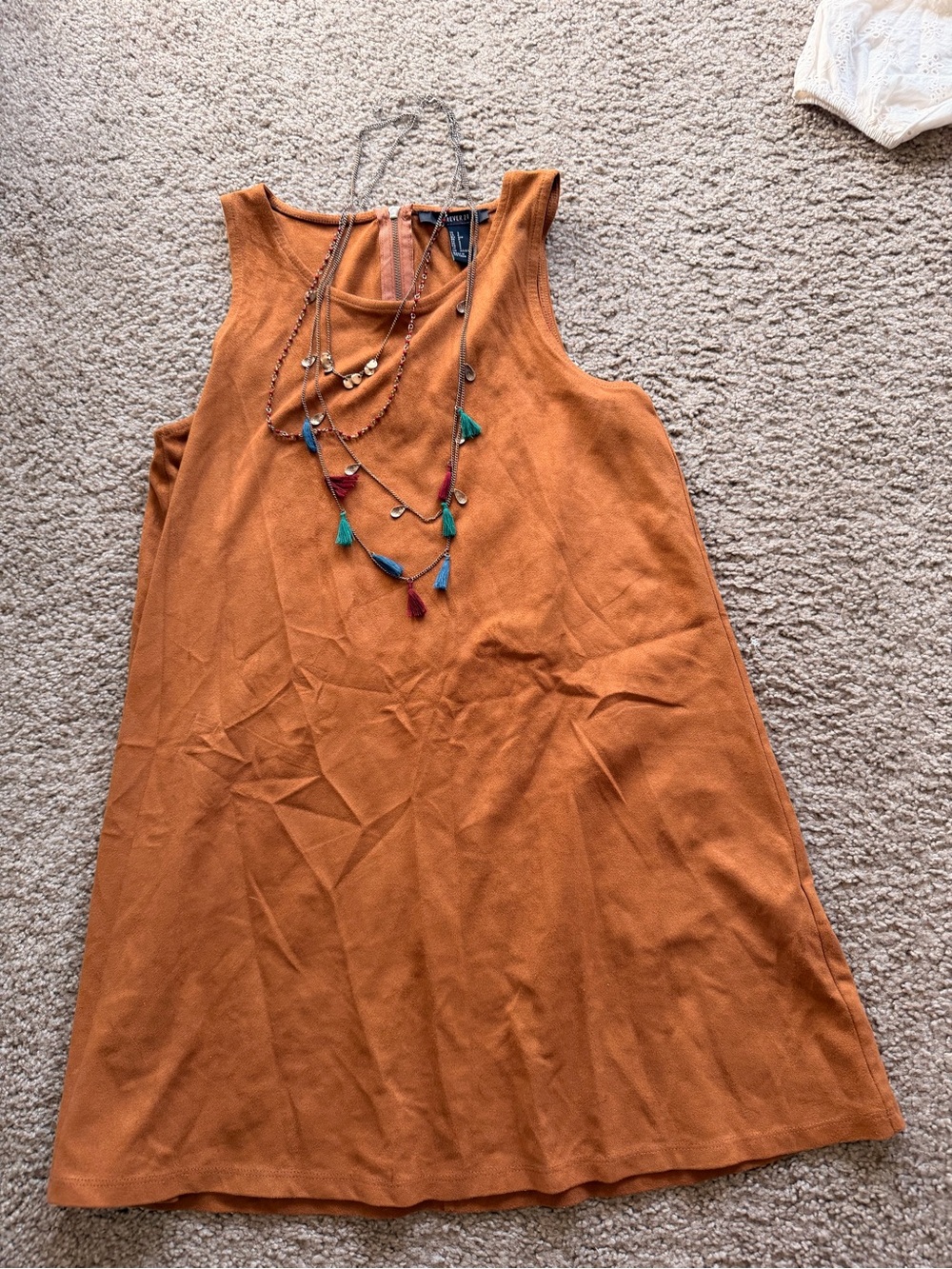 Forever 21 Rust Orange Midi Tank Dress